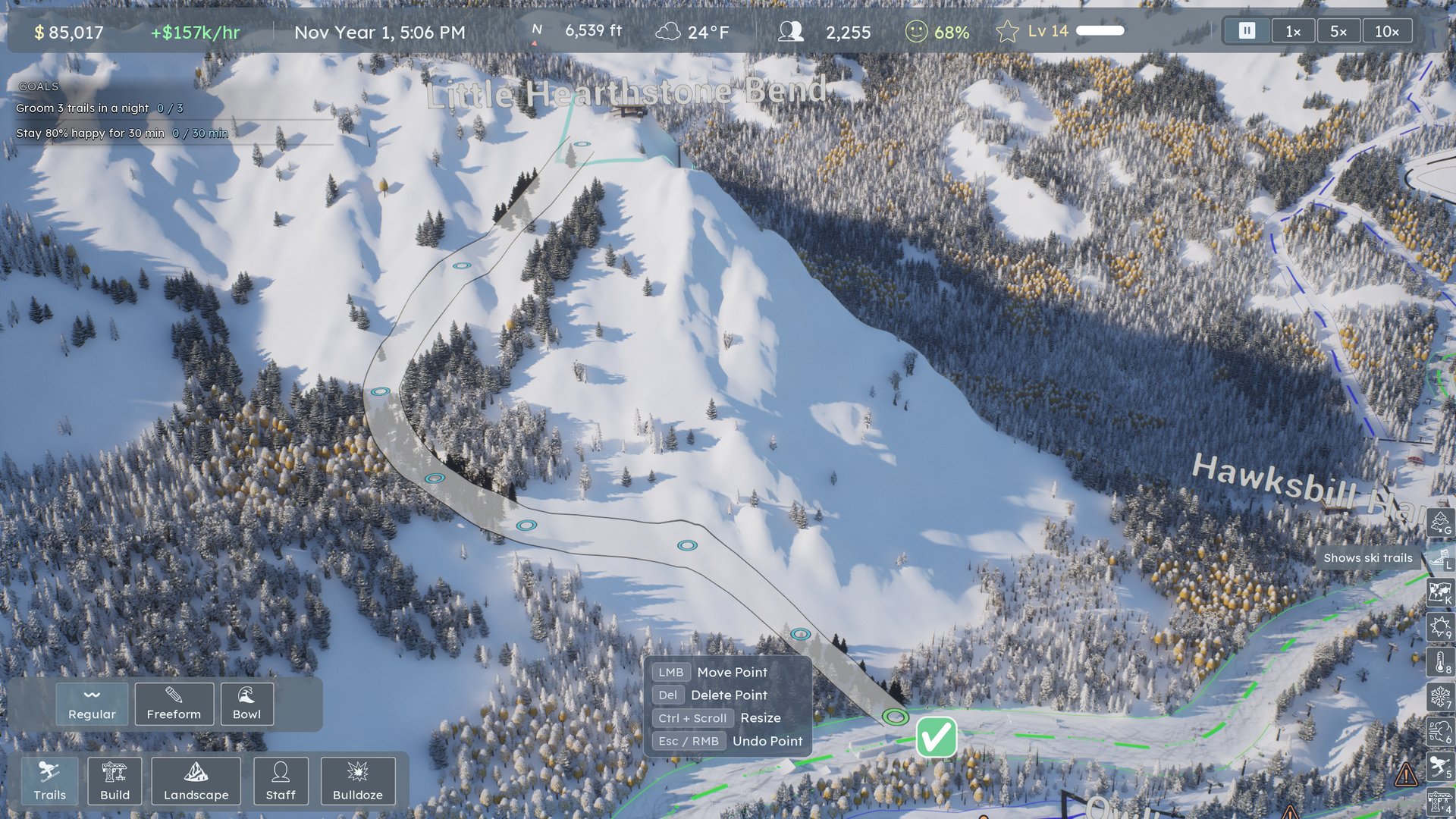 Drawing a new trail across the mountain