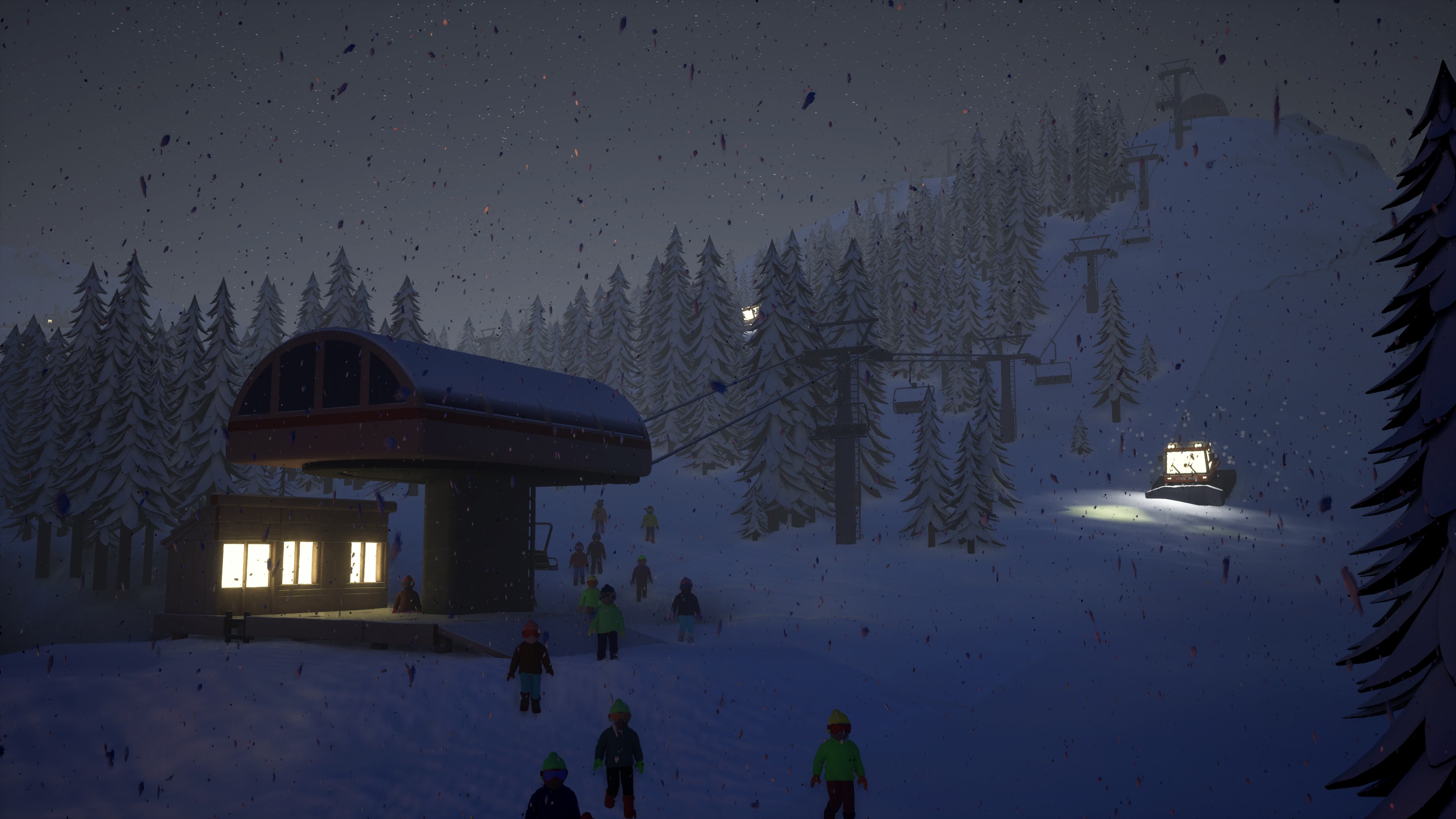 A real-world mountain region rendered in Ski-E-O!